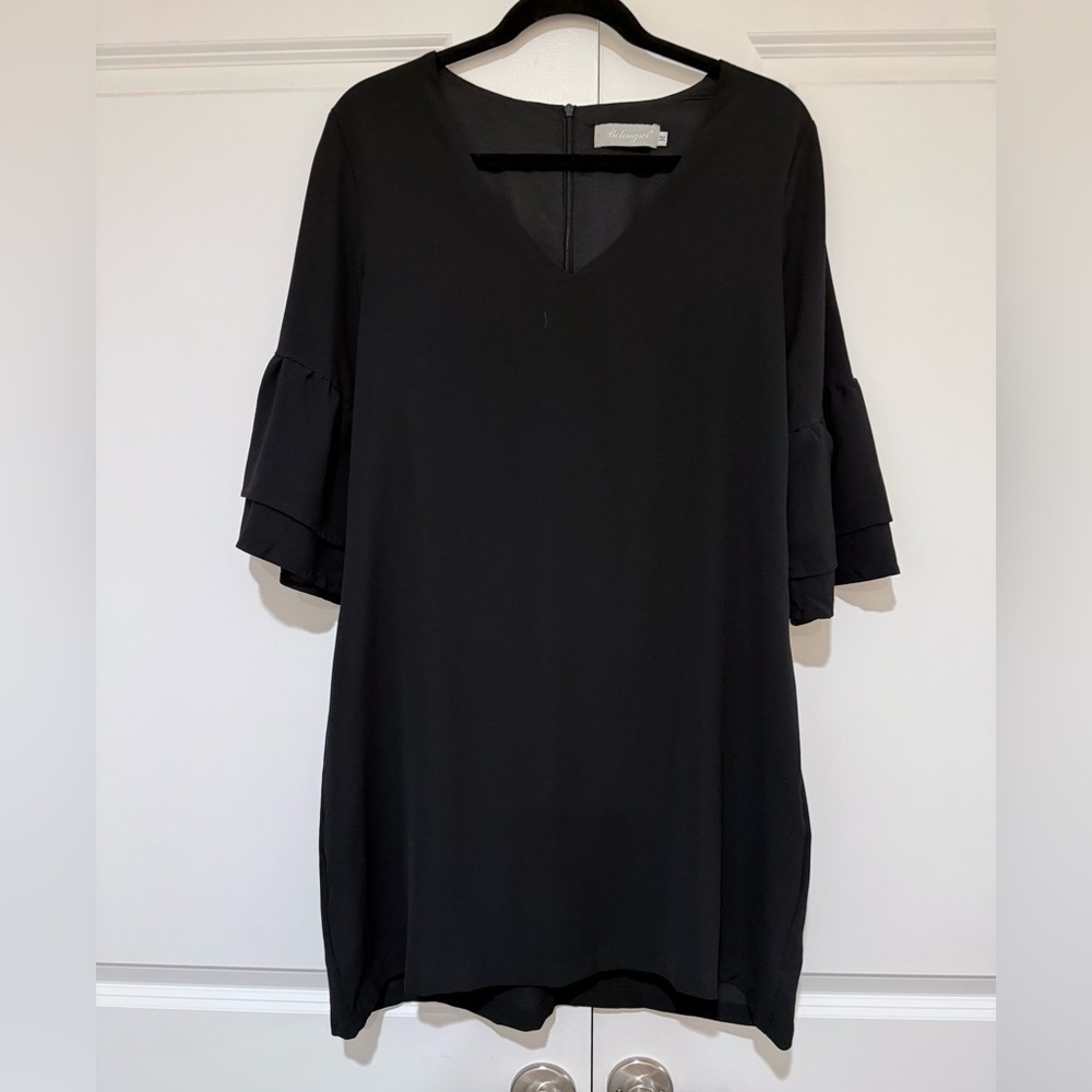 Elegant Black Women's Dress lined